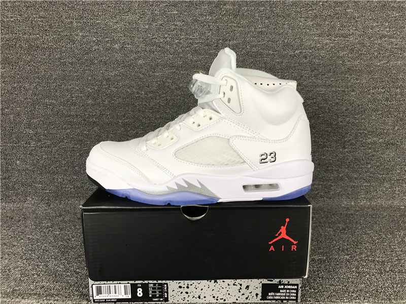 Air Jordan 5 Retro Metallic Silver 136027 130